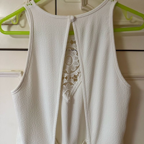 Minkpink white one-piece shorts like new, size M