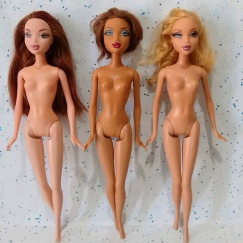 My Scene dolls used, lot of 3 damaged for projects