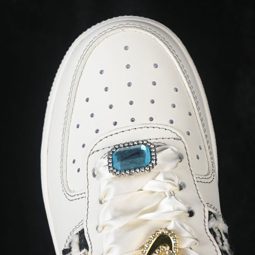 Nike Air Force 1 Foggy Pearl Premium Handmade Customized Sneakers New