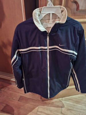 Nike διπλής όψεως jacket μεταχειρισμένο, μέγεθος S, μαύρο και μπεζ
