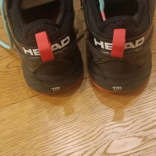 Head Sprint SF men's tennis shoes used, size 46, black/teal