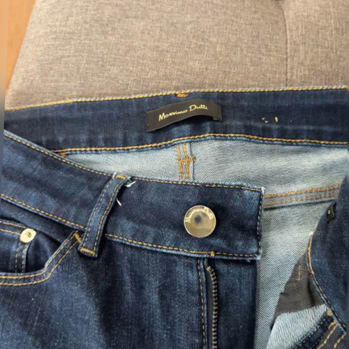 Massimo Dutti Jeans XS dark blue elastic slim fit like new