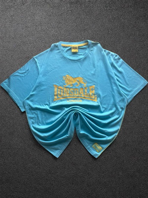 Lonsdale London Vintage Big Logo T-Shirt XXL Like New Light Blue