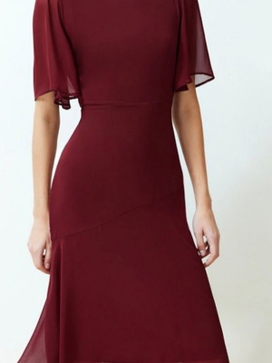 Trendyol burgundy dress size S