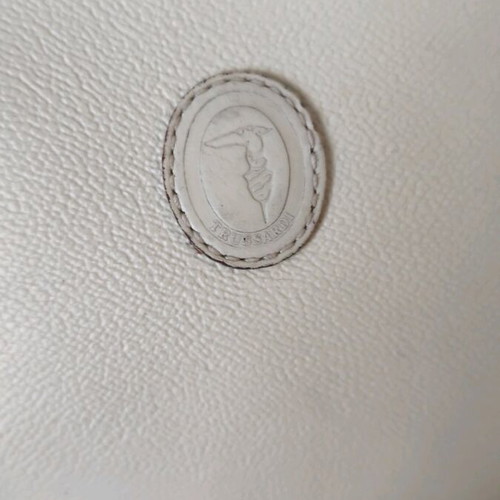 Trussardi Crespo bag authentic beige used made in Italy
