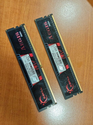 G.Skill Aegis DDR4 RAM 16GB (2x8GB) μεταχειρισμένη