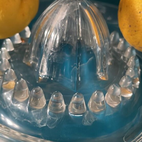 Glass lemon squeezer old piece new