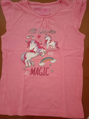 All Unicorn and All Magic T-shirt like new, girls 5-6 years