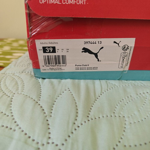 Puma Club II sneakers new, white and pink, size 39