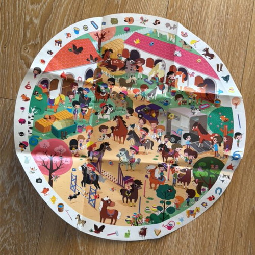 Janod children's puzzle 208 pieces like new