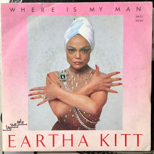 Eartha Kitt Where Is My Man 7" vinyl single used, pop