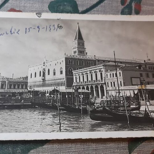 Rare Vintage Postcard 1931 Venice with Greek Handwritten Text used