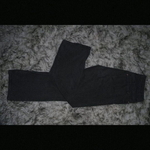 Zara jeans used, grey, size L/40, patched