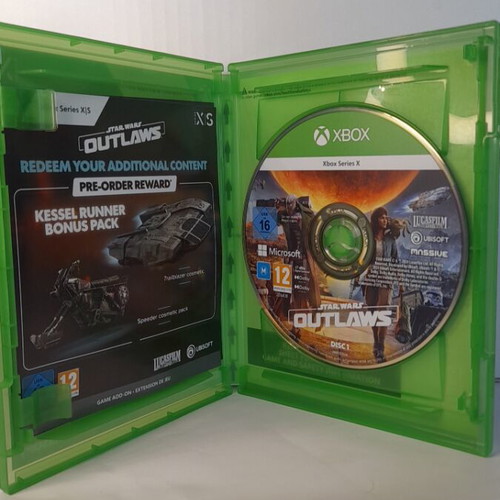 Star Wars Outlaws Xbox One game, English edition, complete with manual