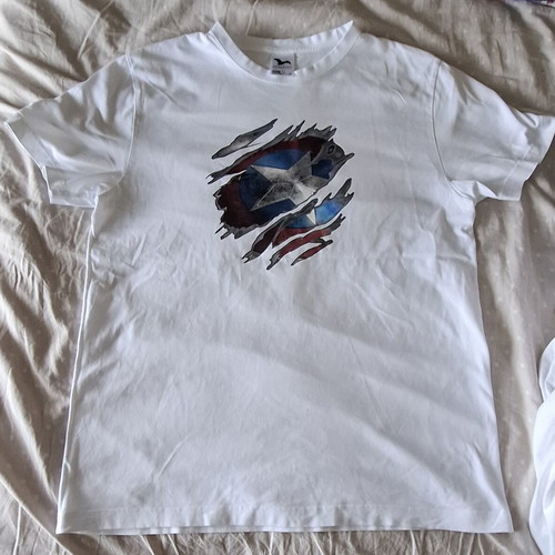 T-shirt Avengers Captain America like new, men's XL, white
