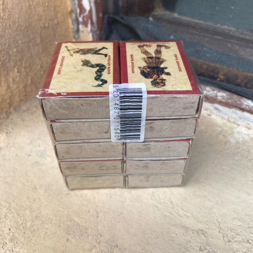 Matches with Karagiozis figures new, pack of ten