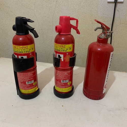 Car Fire Extinguishers used, pack of 3 expired