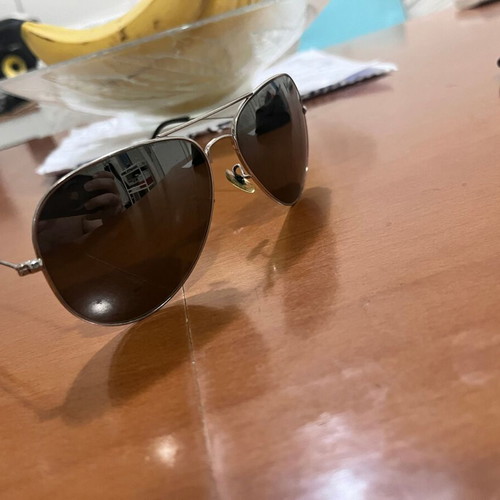Pilot sunglasses like new, silver with case