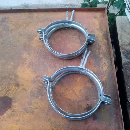 PVC pipe clamps supports Φ125 set of 6 new