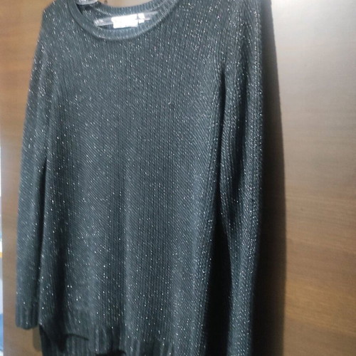 Knitted blouse used with silver thread, size M