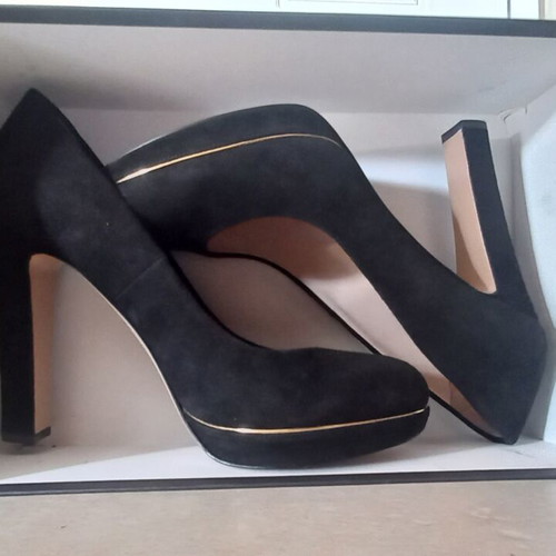 Glorish shoes new size 40 black with 12cm heel