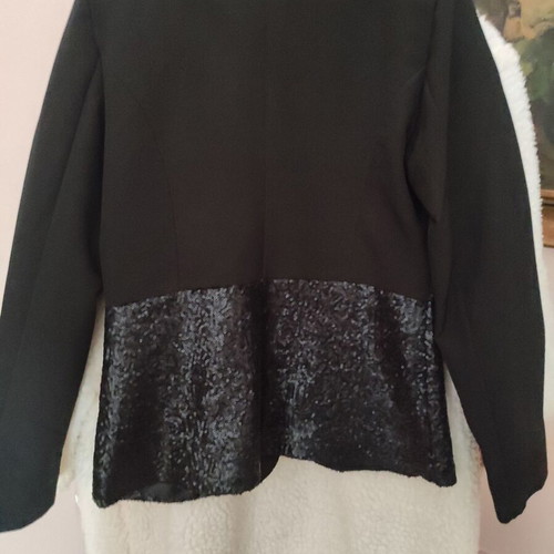 Italian jacket with sequins black, like new, size L