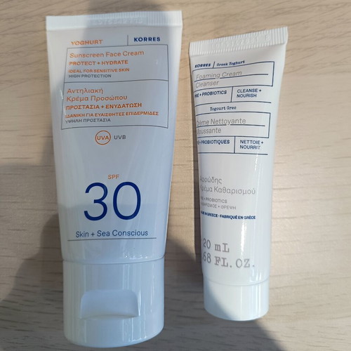Korres Yoghurt Sunscreen Face Cream SPF 30 new