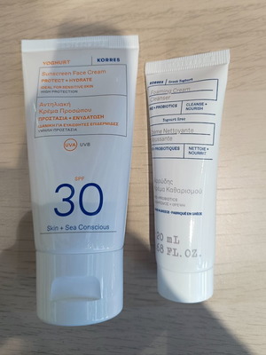 Korres Yoghurt Sunscreen Face Cream SPF 30 new