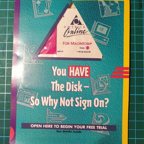 AOL for Macintosh sealed floppy disk software