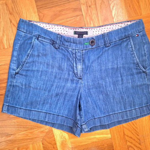 Tommy Hilfiger women's shorts used, blue, size S