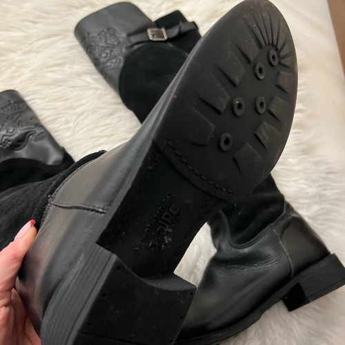 Alpe suede riding boots over the knee like new, black size 36