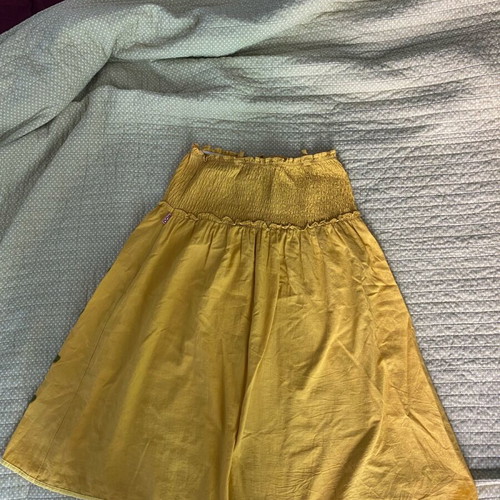 Yellow airy mini dress like new, one size