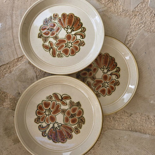 Festival Range Vintage Plates Rafflesia Design Like New