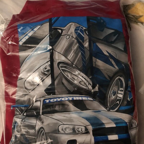Nissan Skyline Hoodie M new, Fast & Furious Paul Walker design, burgundy