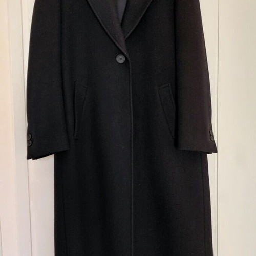 Maxi long wool blend coat Zara size M like new, black
