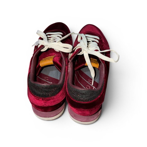 Pepe Jeans red velvet sneakers size 39 like new