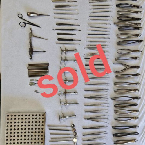 Dental tools set used, 107 pieces