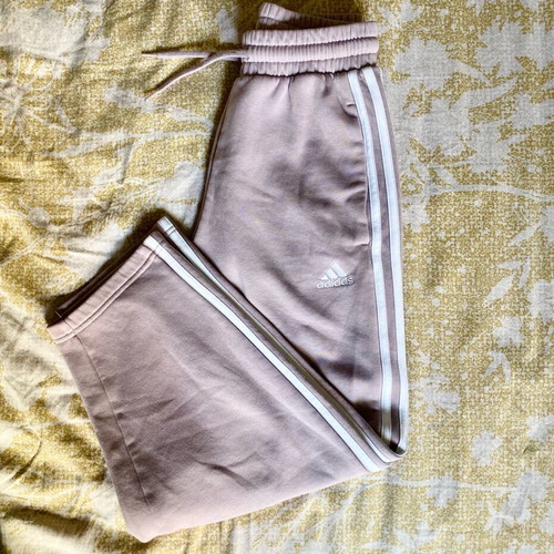 Adidas Essentials fleece sweatpants purple like new
