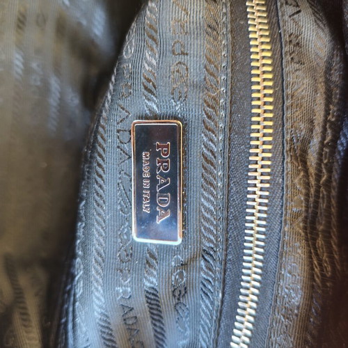 Prada shoulder bag in black nylon