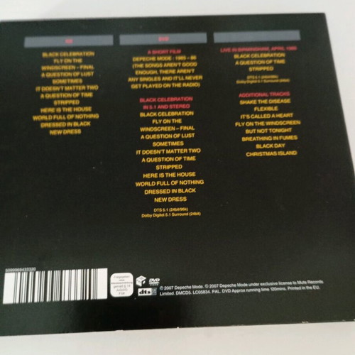 Depeche Mode Black Celebration double CD like new, paper cover