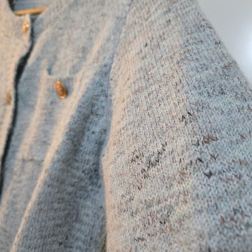 Cardigan with buttons, new, multicolor turquoise, size M
