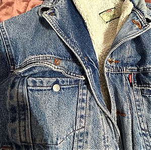 Levis vintage unisex jean jacket with wool inside