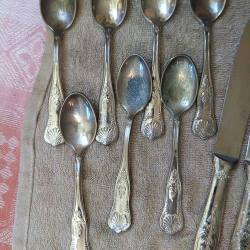 Alfred Pollak silver-plated cutlery set, 45 pieces