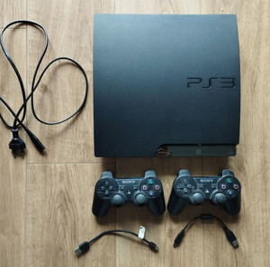 Sony Playstation 3 Slim & 2 χειριστήρια Sony Dualshock 3