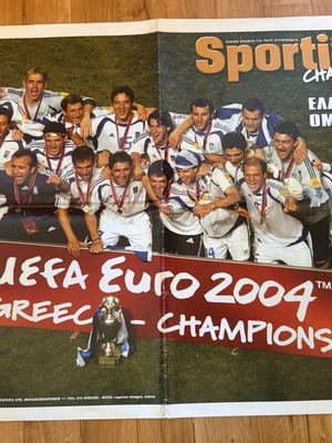 Euro 2004 poster used, in very good condition