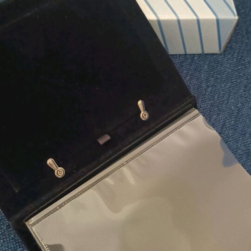 Velvet photo album new with silver-plated and gold-plated cover for 60 photos 10x15 cm