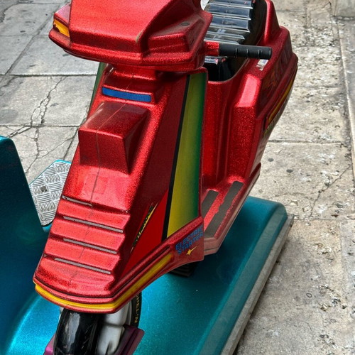 Coin-operated scooter used from the 90s, dimensions 74x106 cm