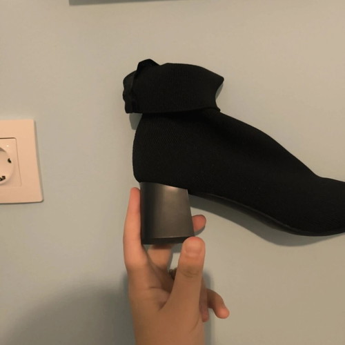 Ankle boots black sock elastic size 38 like new