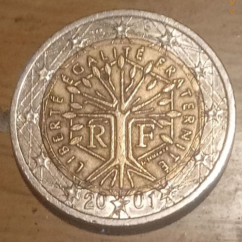 2 Euro 2001 France like new