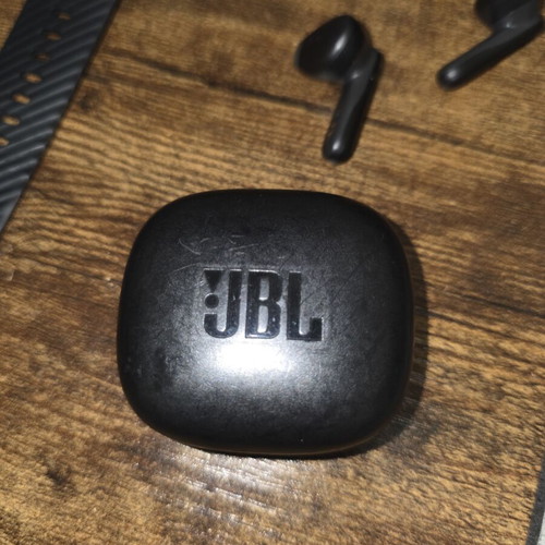 JBL Vibe Flex wireless earbuds with charging cable